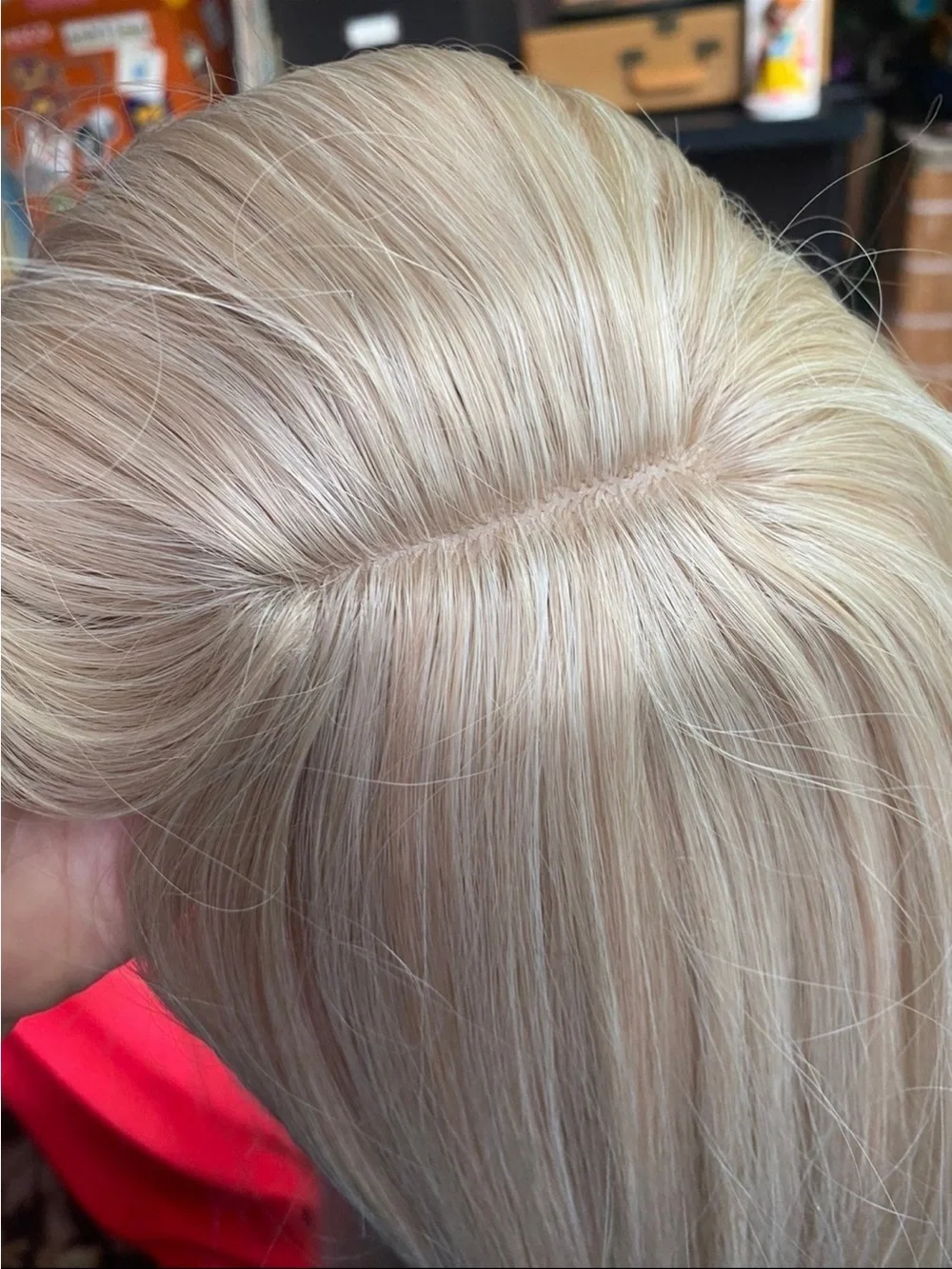 Multi tone light ash beige blonde wig